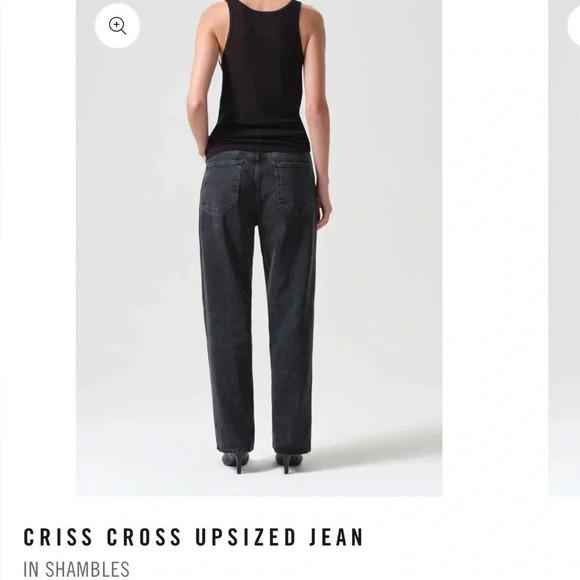 Agolde crisscross  Straight jeans shambles size 26 - Picture 2 of 2
